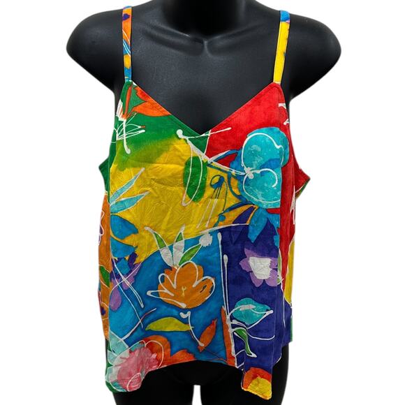 Vintage Jams World Vibrant Floral Tank - Picture 5 of 8